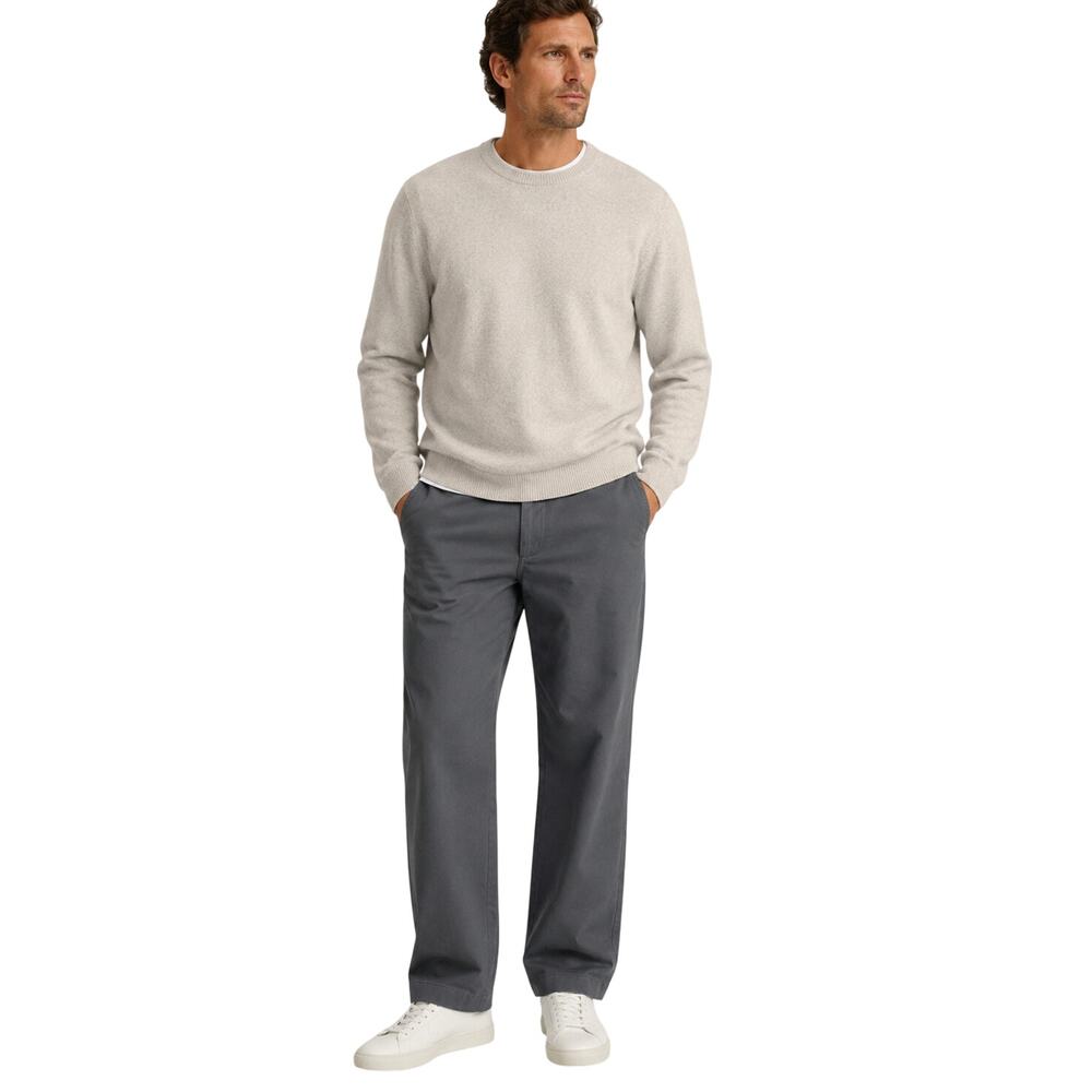 NWT 36 x 30 j crew grey relaxed fit 100% cotton work career business slacks read